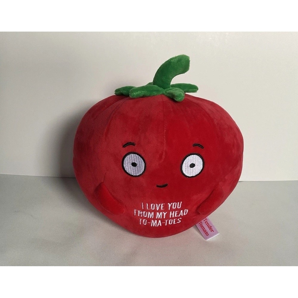 Big Tender Tomato Plushie - Super Soft Stuffed Animal | Adorable Love Gift fo...